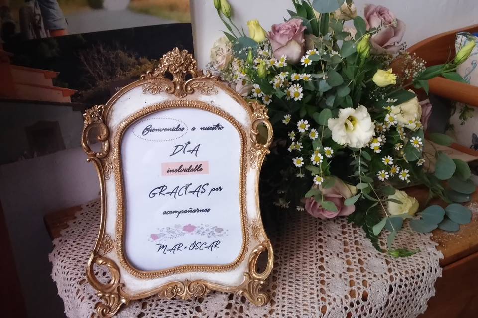 Detalles de boda rústica