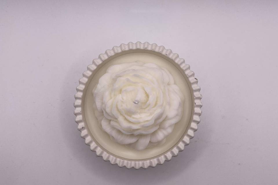 Vela aromática rosa