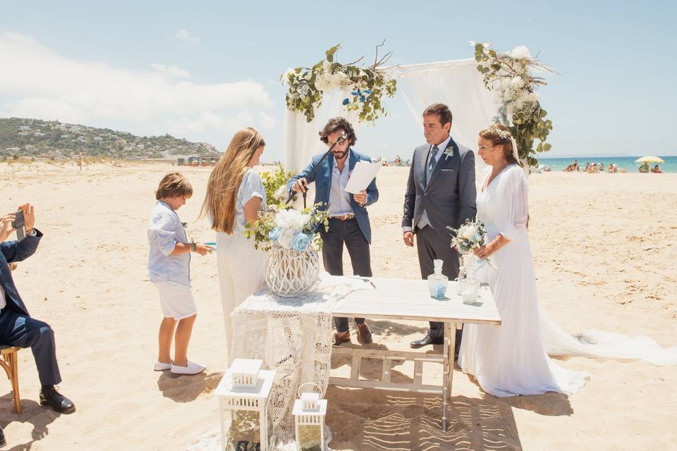 Ceremonia en la playa