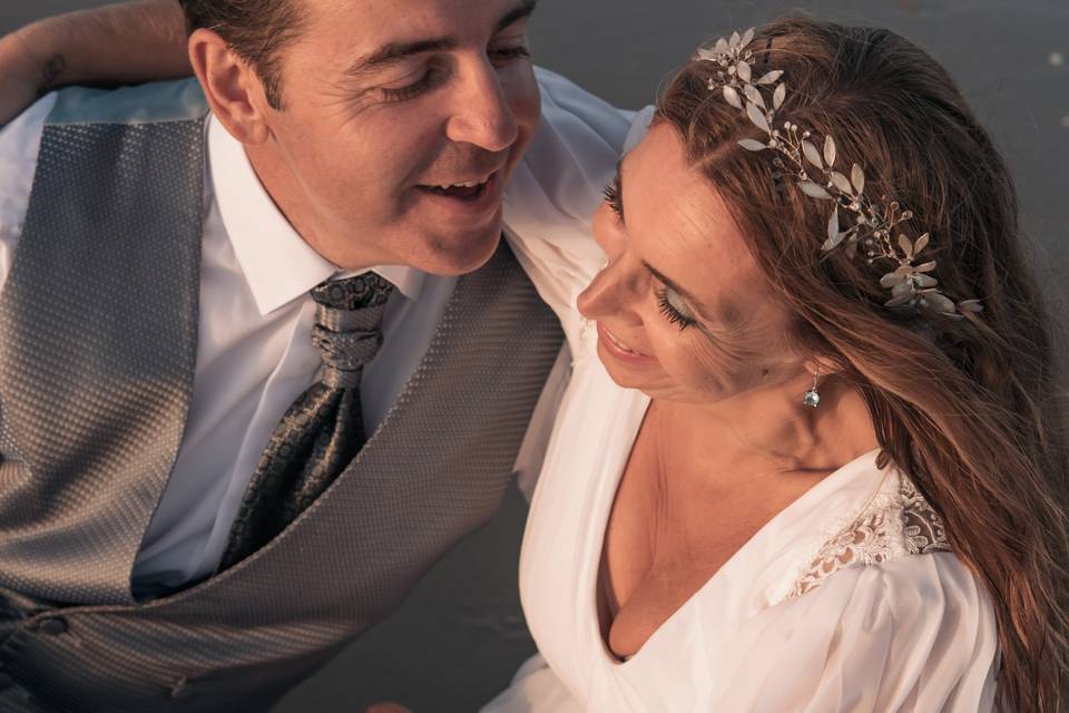 Posboda en la playa