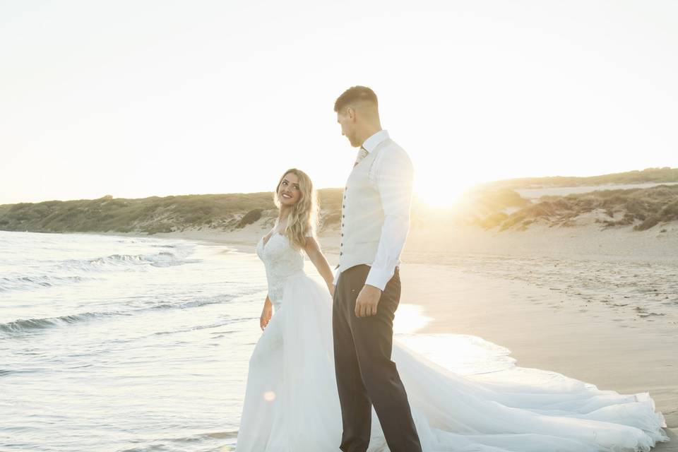 Posboda en la playa