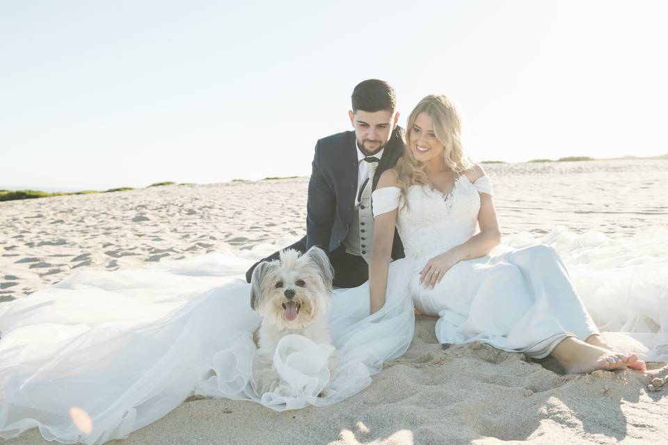 Posboda con perrito