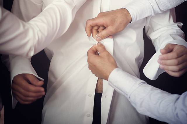 Preparativos del novio