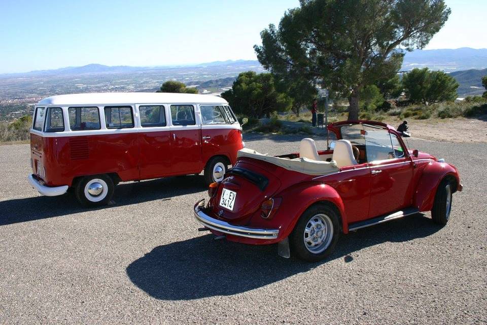 VW T1 y escarabajo cabrio