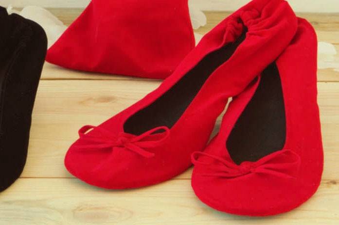 5-Bailarinas rojas terciopelo