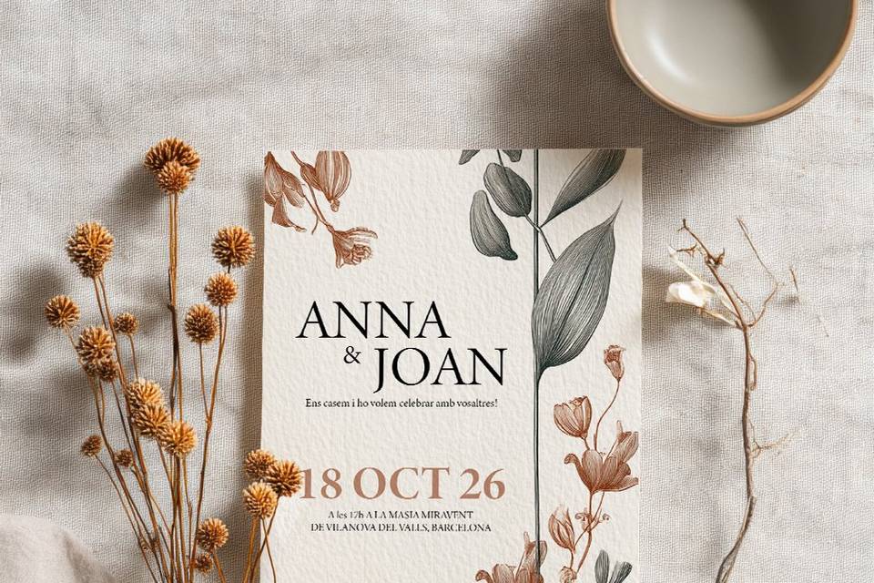 Invitación nueva minimalista