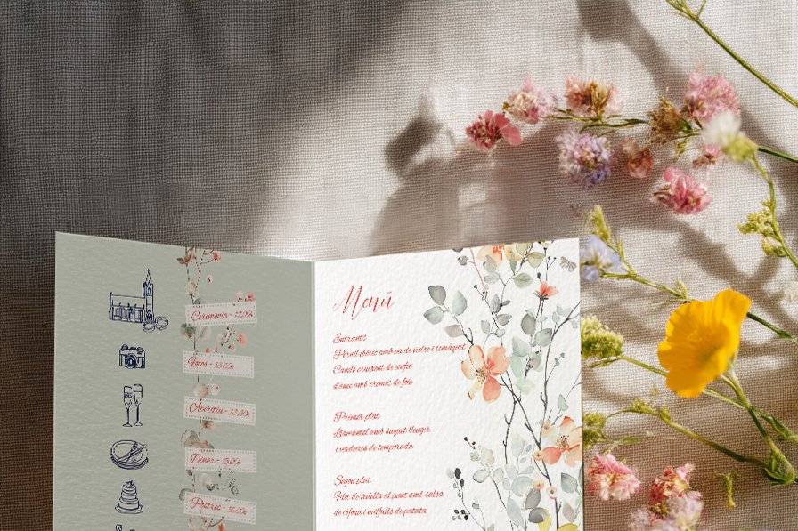 Triptico rustico moderno