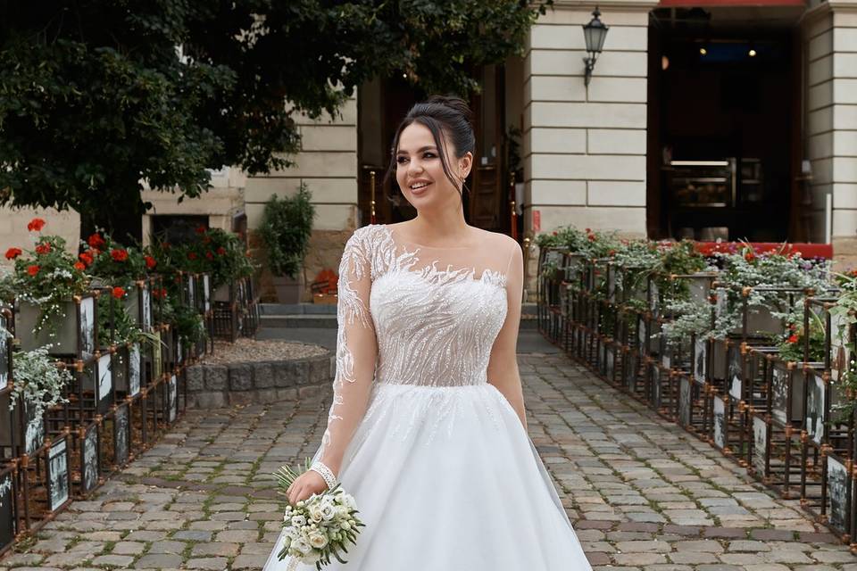 Vestido de novia talla grande