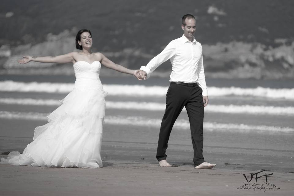 Postboda en la playa