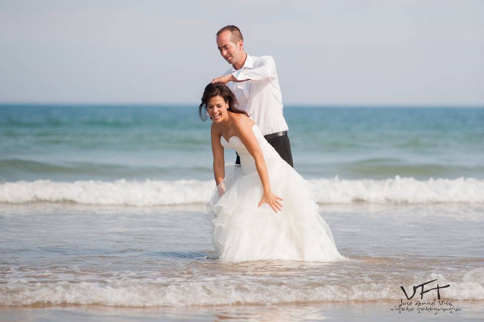 Postboda en la playa