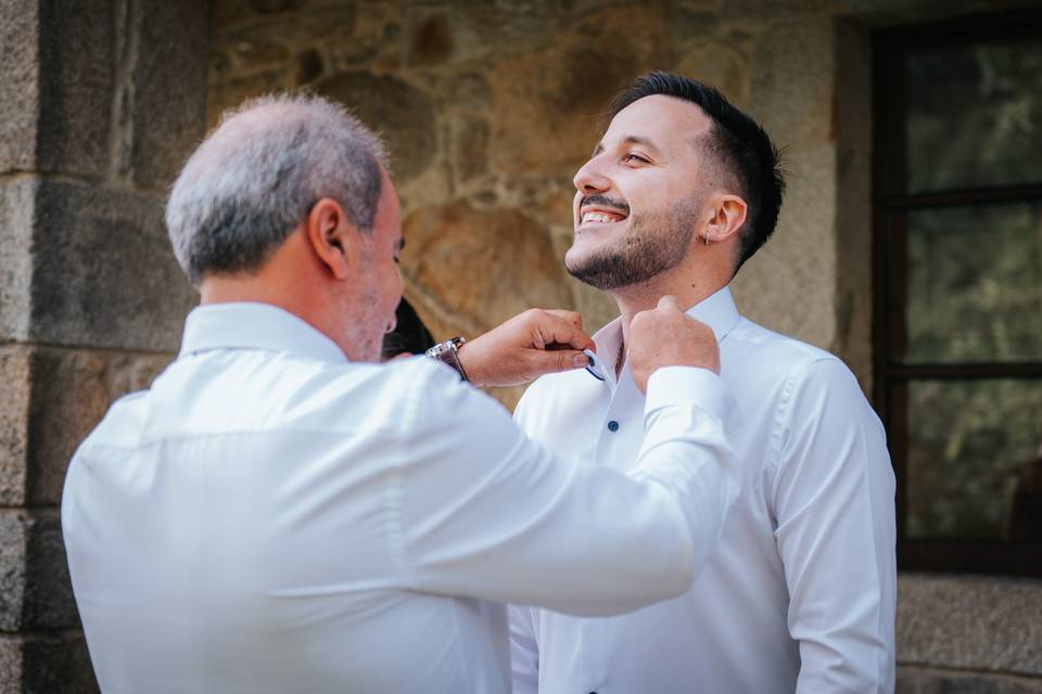 Preparativos del novio