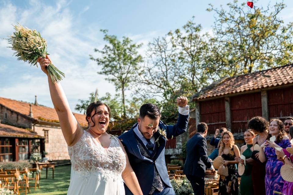 Salida de la ceremonia