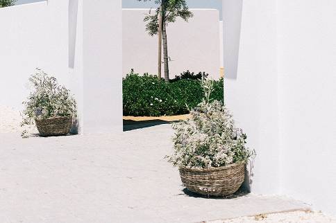 Decoración floral del salón