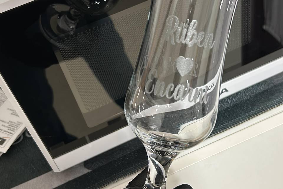 Copa perdonalizada novios