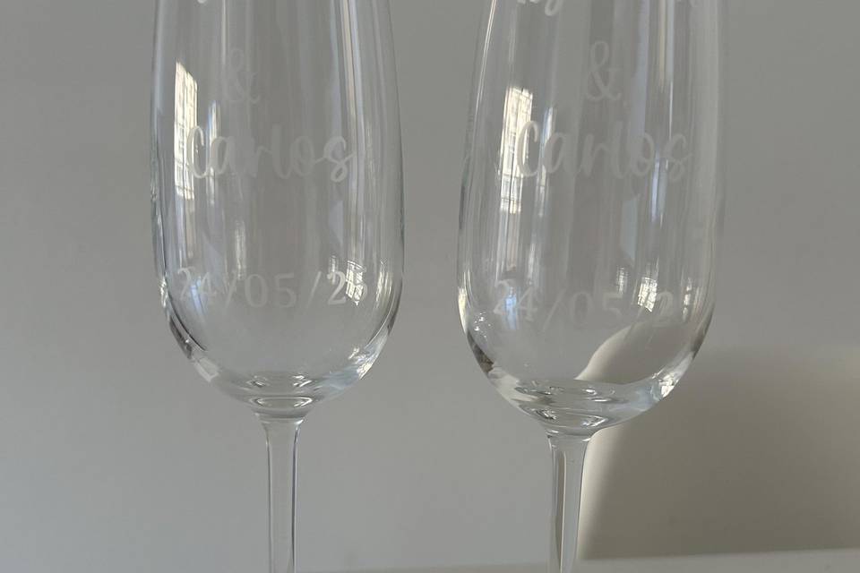 Copa cava brindis novios