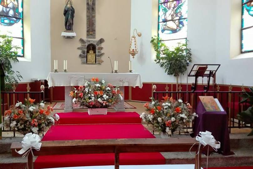 Centros florales para iglesia