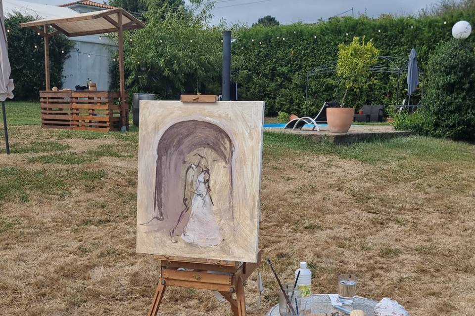 Proceso de live-painting