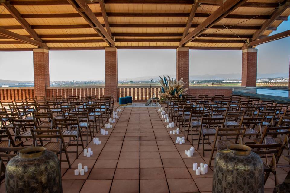 Torre preparada para la boda