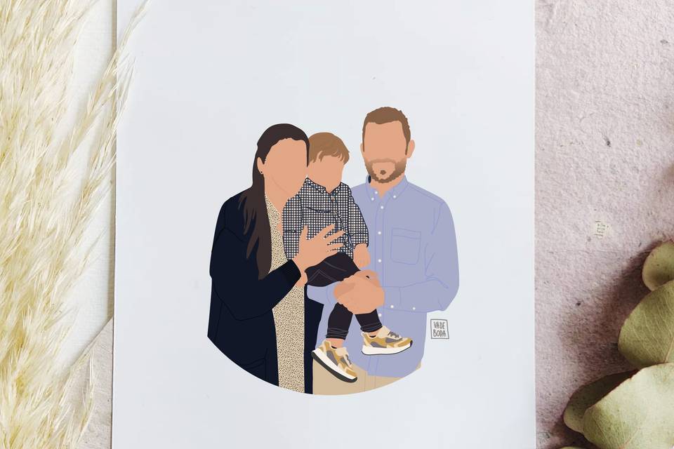 Ilustración color family