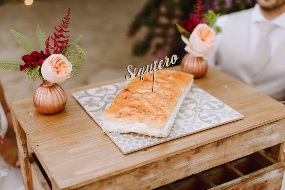 Cake topper personalizado de boda