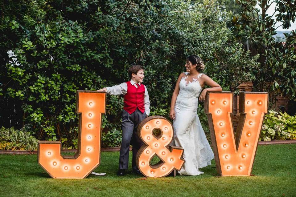 Fotocall letras para bodas