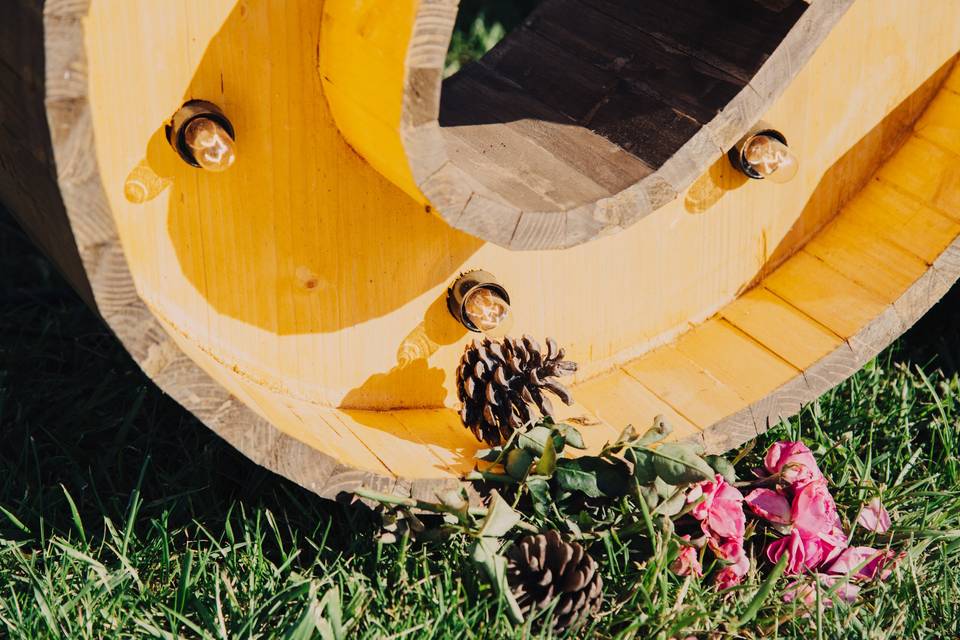 Letras de madera gigantes