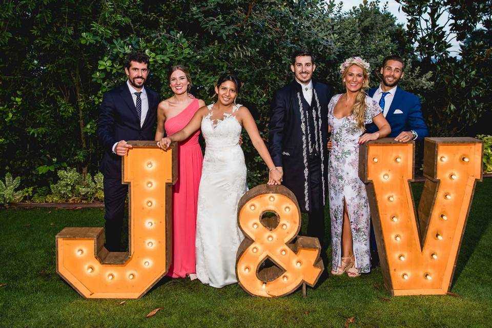 Fotocall letras para bodas