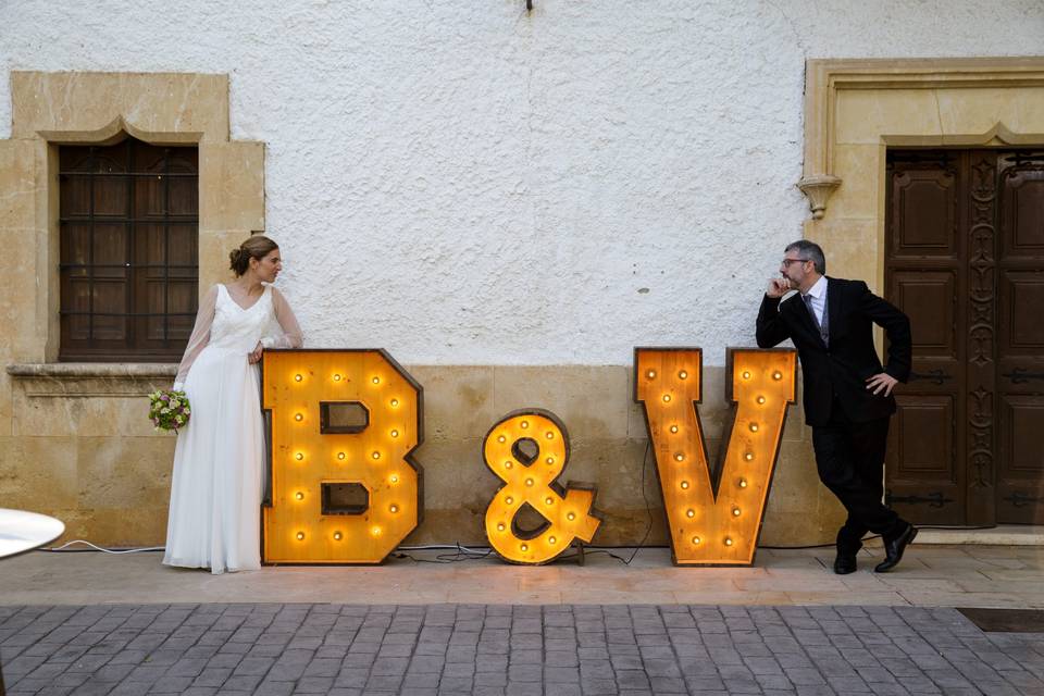 Letras con luces bcn letters