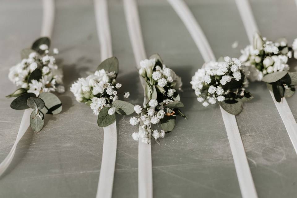 Corsage para damas de honor