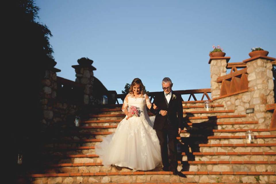 Novia con su padre