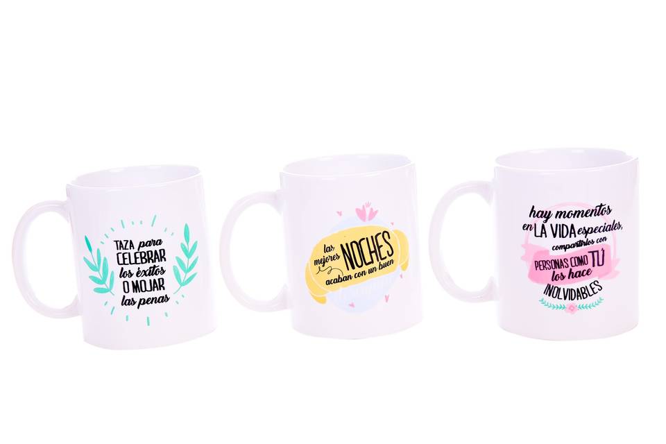 Tazas con frases