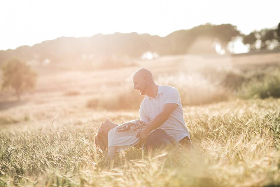 Preboda al atardecer