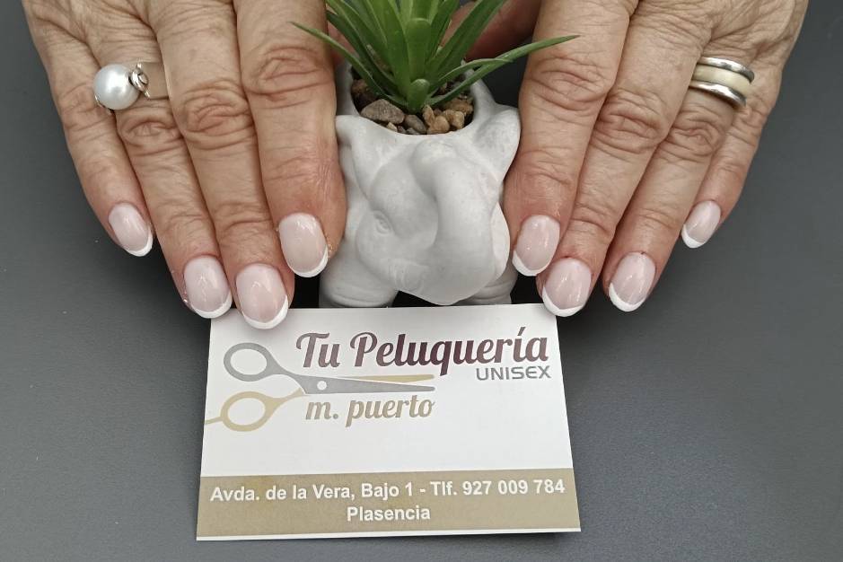 Manicura francesa semipermanen