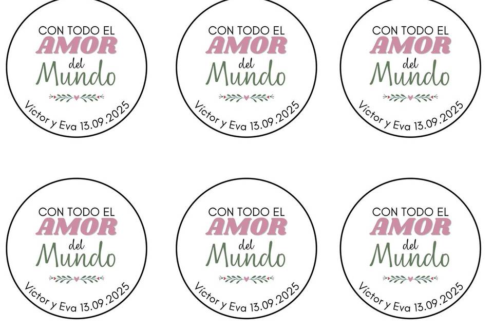 Etiquetas para regalos