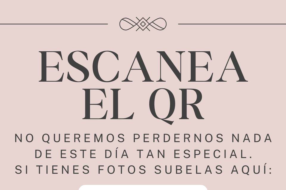 Plantilla código QR para fotos