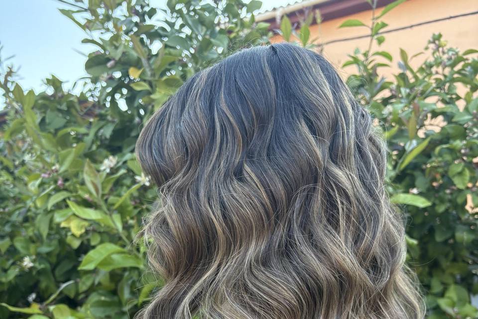 Peinado con ondas