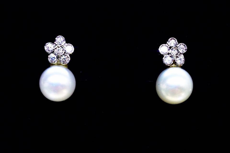 Pendientes diamantes