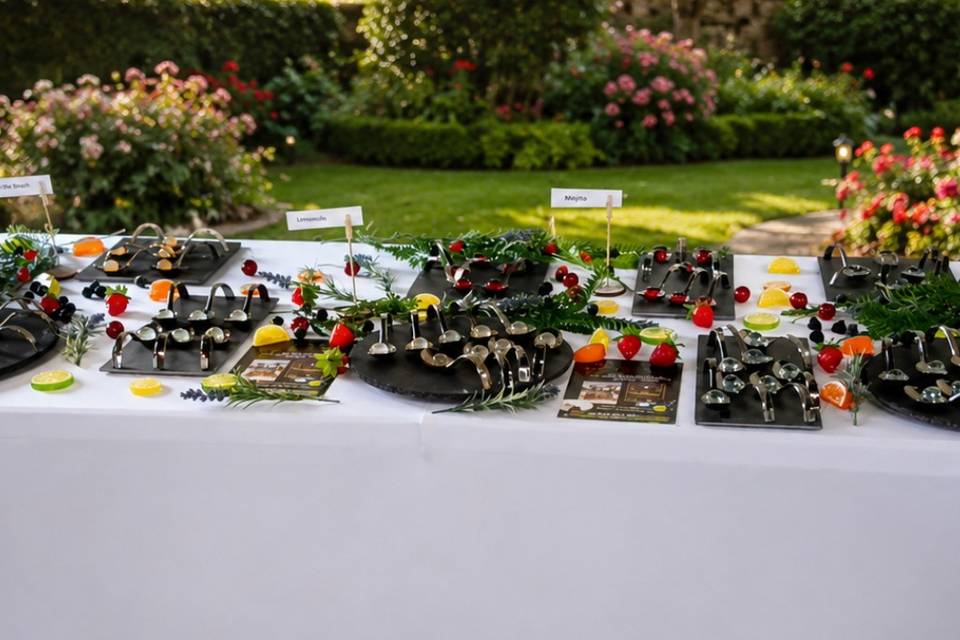Mesa  en Jardín restaurante