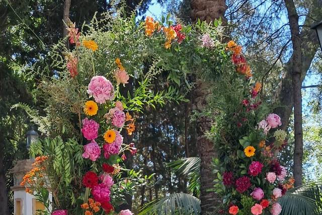 Ceremonia. arco floral