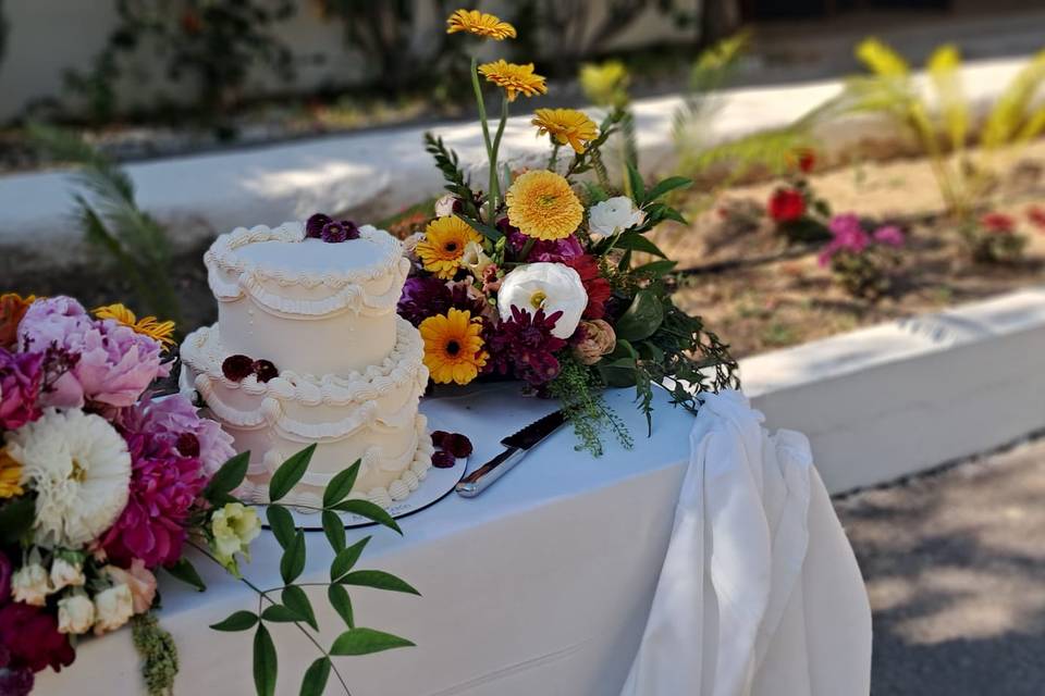 Decoración tarta nupcial