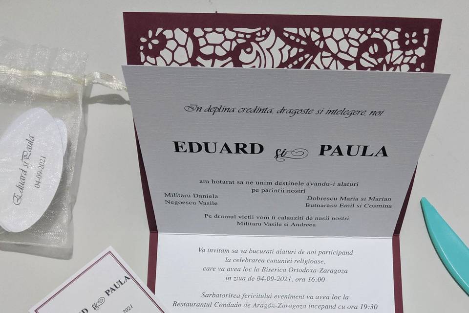 Invitación y detalles