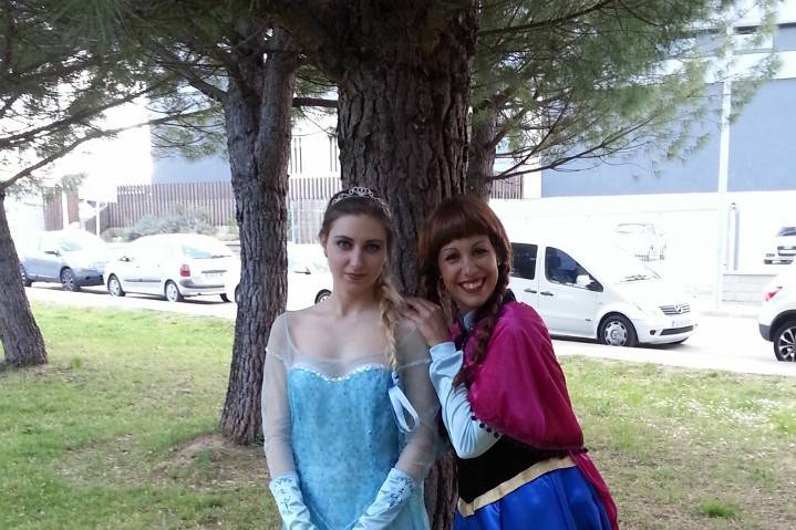 Elsa y Ana de Frozen