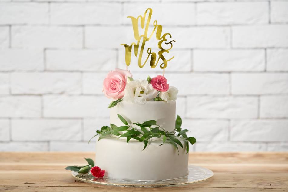 Topper para pastel de bodas