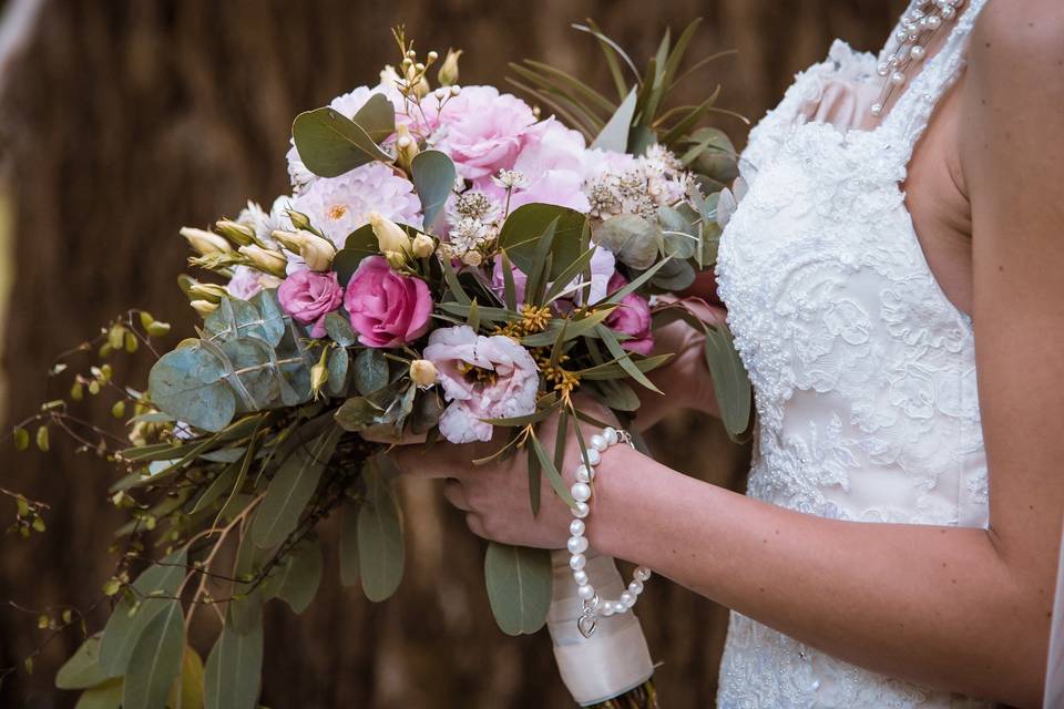 Ramo de novia blanco