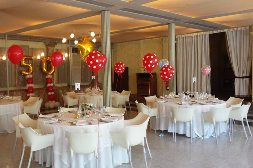 Decoración con globos