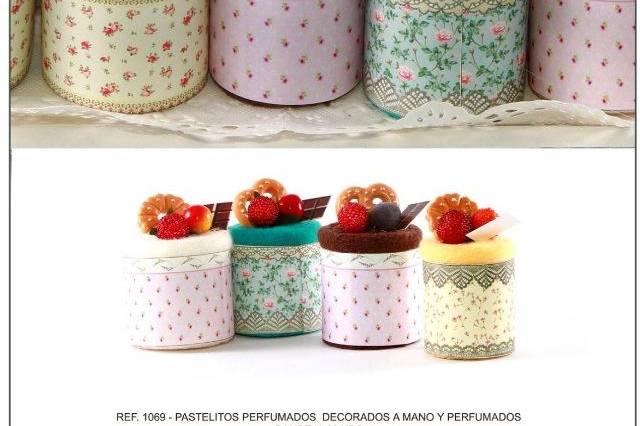 Pasteles perfumados