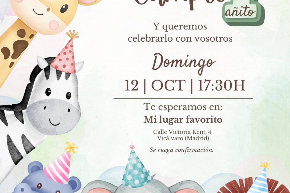 Invitación personalizada