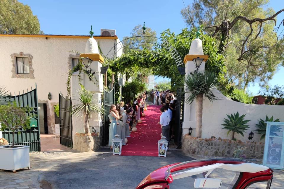 Entrada al cortijo