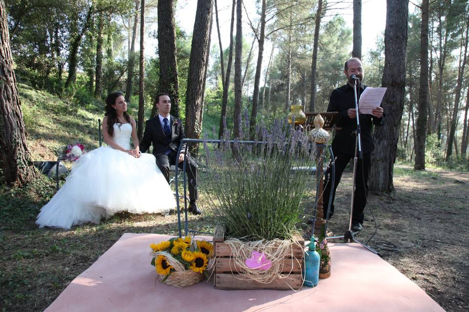 Ceremonia en el bosque