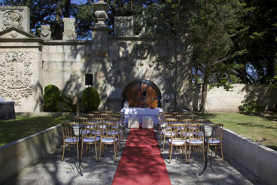 Boda en la intimidad familiar